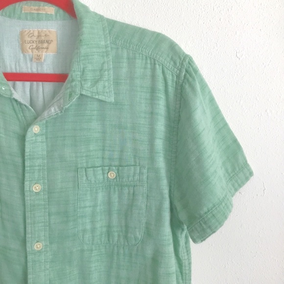 Lucky Brand Classic Fit Sydney Shirt Medium - Picture 4 of 7